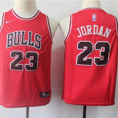 Camiseta de niño Michael Jordan 23 Chicago Bulls roja