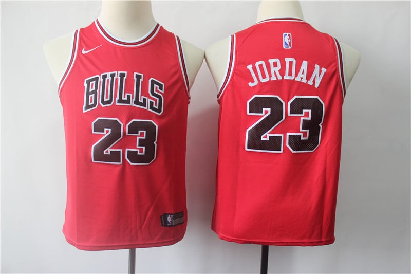 Camiseta de niño Michael Jordan 23 Chicago Bulls roja