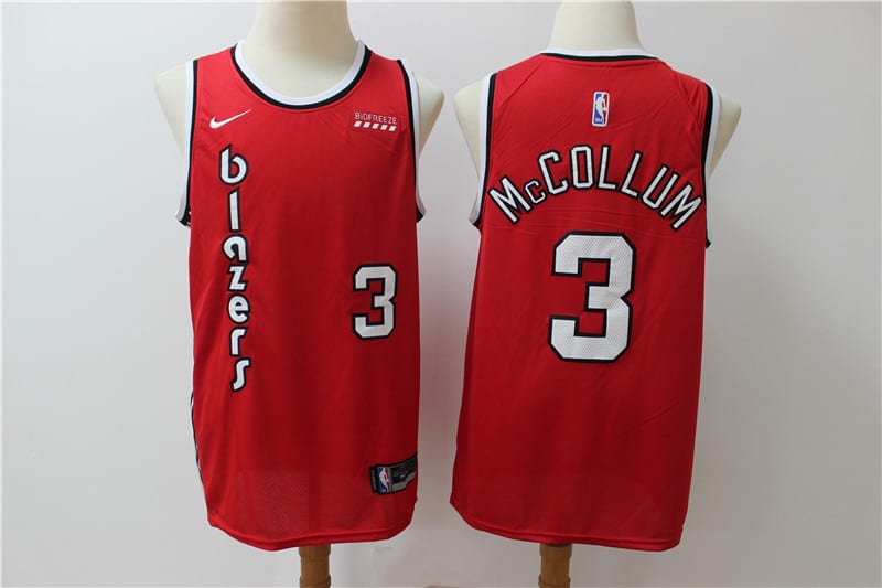 McCollum 3 Portland Trail Blazers Roja Temp 19 20