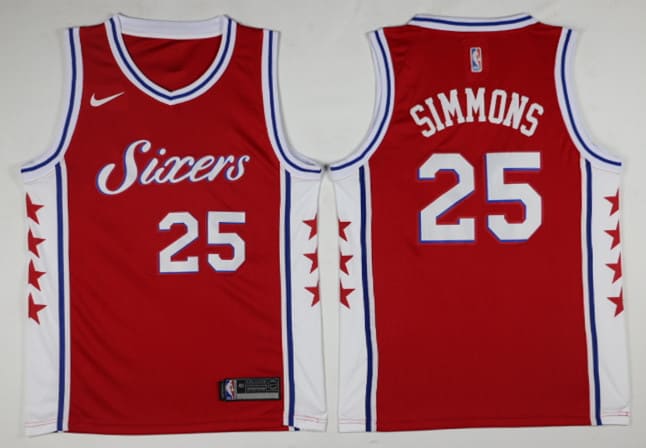 Simmons Sixers Roja