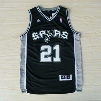 Camiseta Tim Duncan San Antonio Spurs #21 Negro