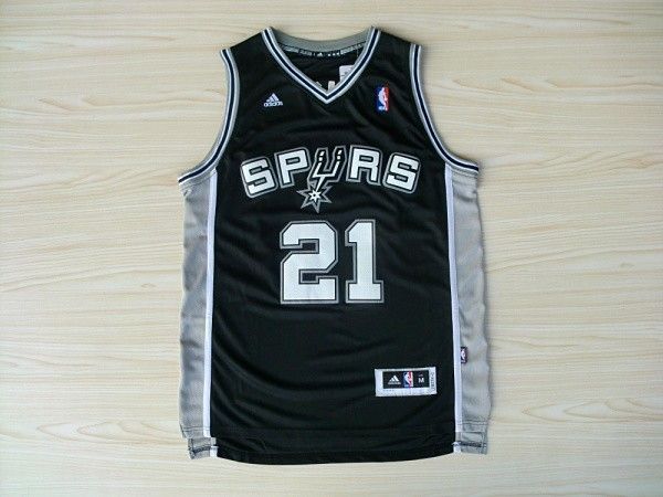Camiseta Tim Duncan San Antonio Spurs #21 Negro