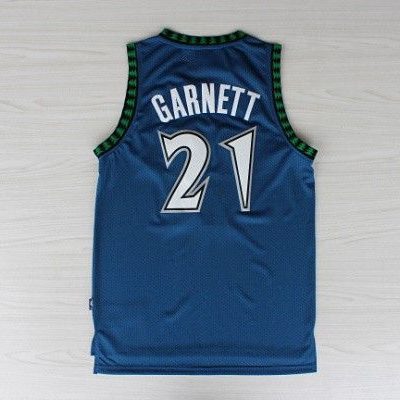 Camiseta Garnett #21 Timberwolves Azul