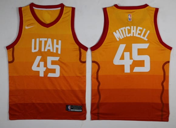quiero Afilar Asociación Camiseta Donovan Mitchell #45 Utah Jazz temp 18-19 【24,90€】 | TCNBA